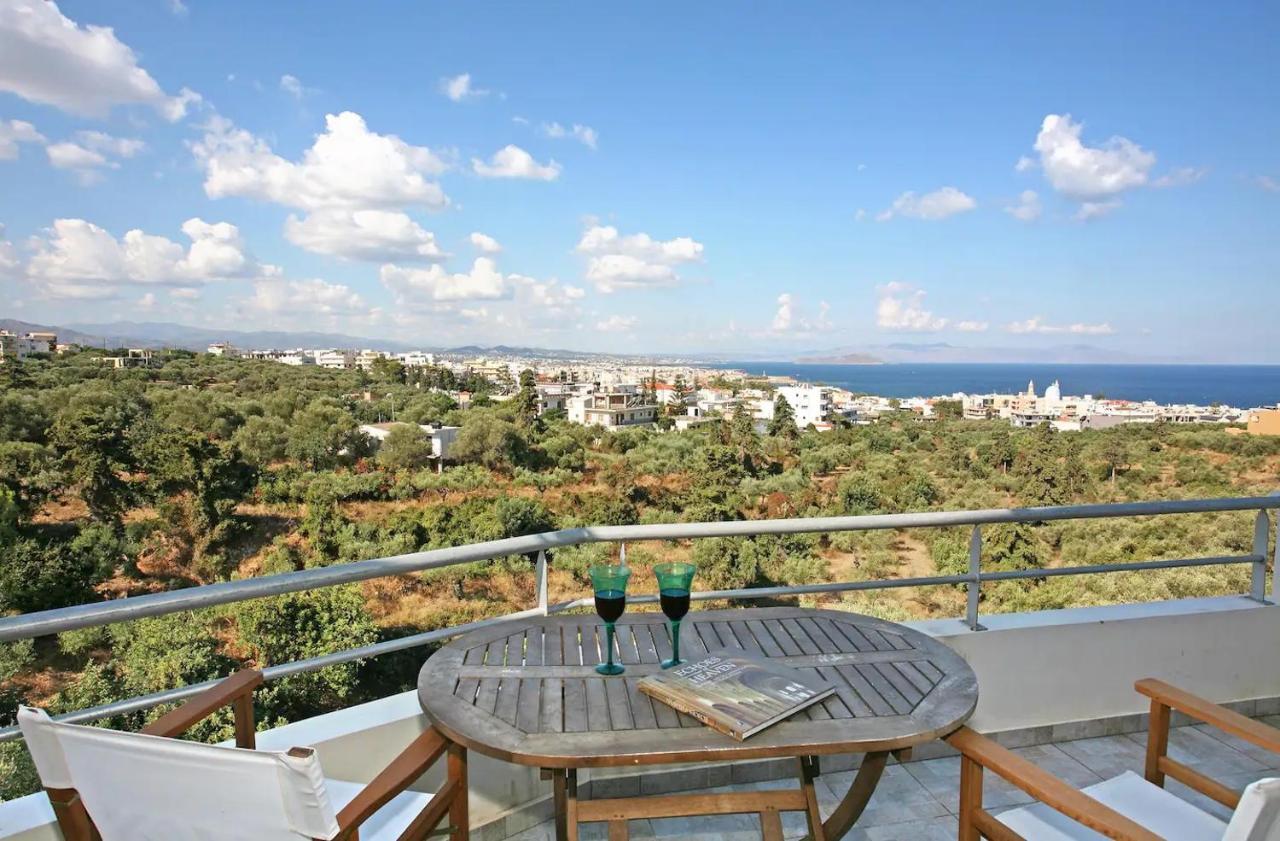 Wide-View & Quiet Apartment Chania La Canea Esterno foto